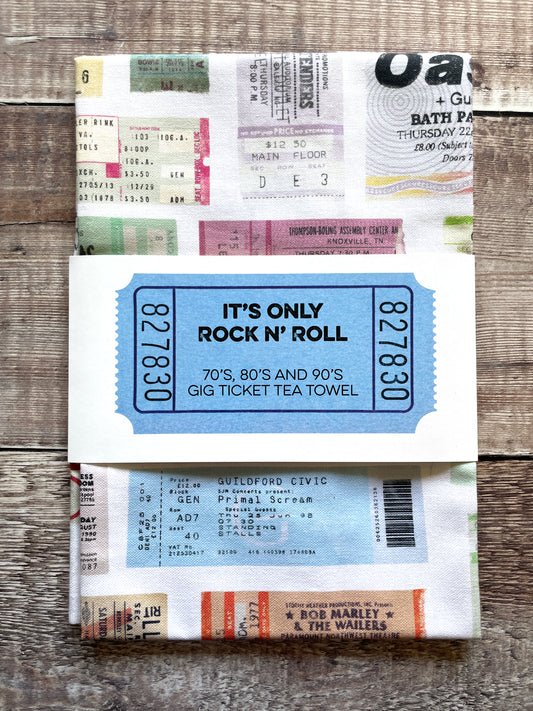 It's Only Rock 'n Roll Tea Towel