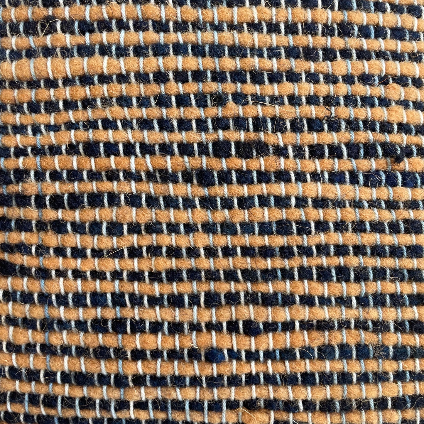 Henna & Indigo Handwoven Wool Cushion