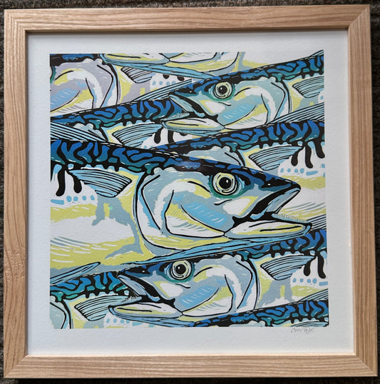 A plethora of mackerel - giclee print