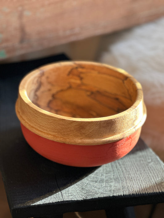 Green Turned Spalted Beech (Terracotta) #192