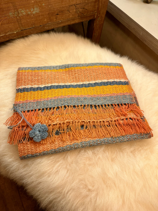 Handwoven Alpaca, Silk & Linen Scarf