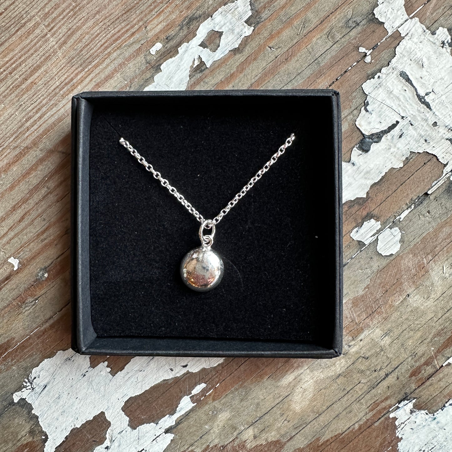 Sterling silver Large Pebble Pendant