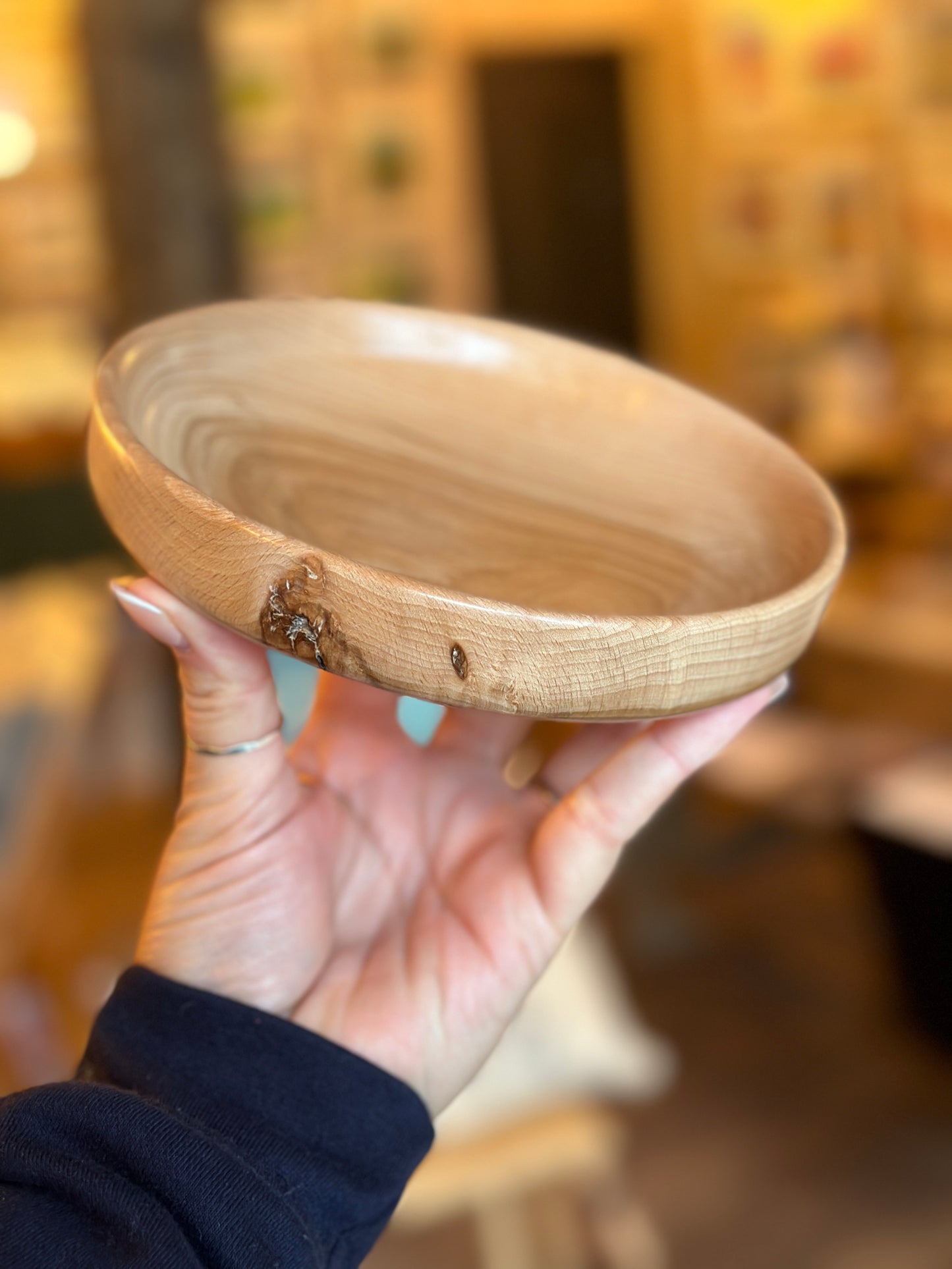 Hand Turned plate in Maple