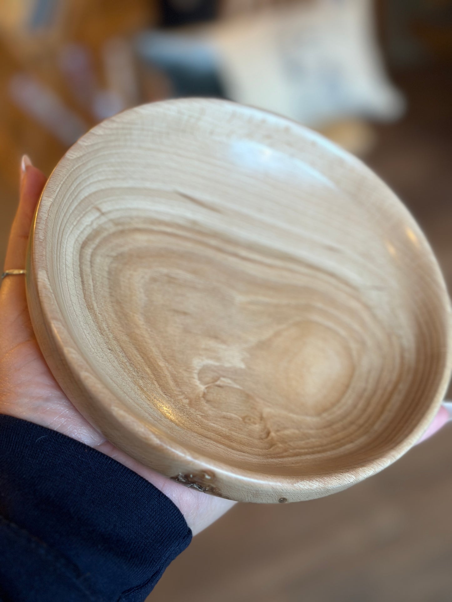 Hand Turned plate in Maple