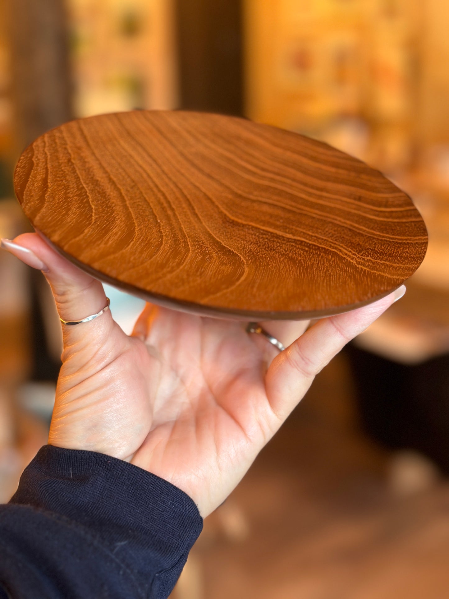 Hand Turned plate in Sapele