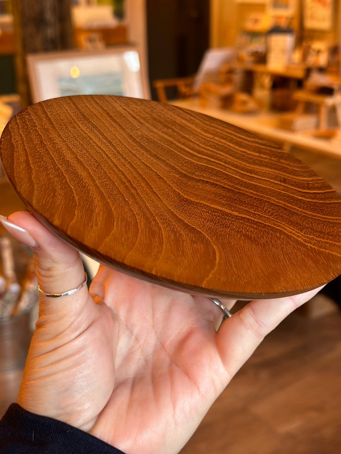 Hand Turned plate in Sapele