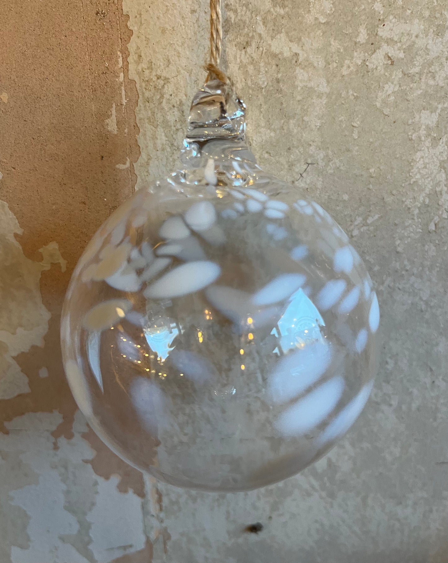 Handblown glass baubles 60 - 80mm