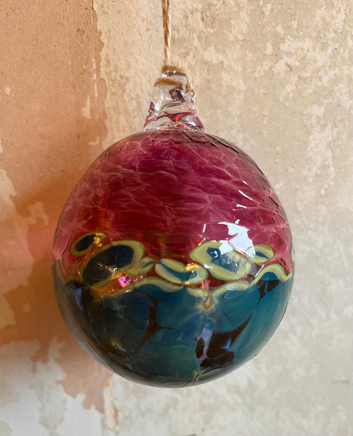 Handblown glass baubles 60 - 80mm