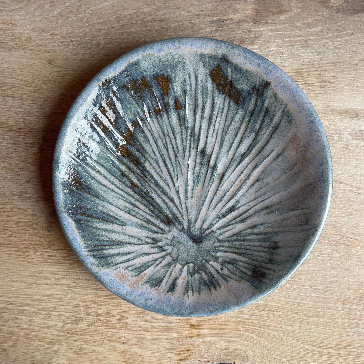 Stoneware Sunburst Plate