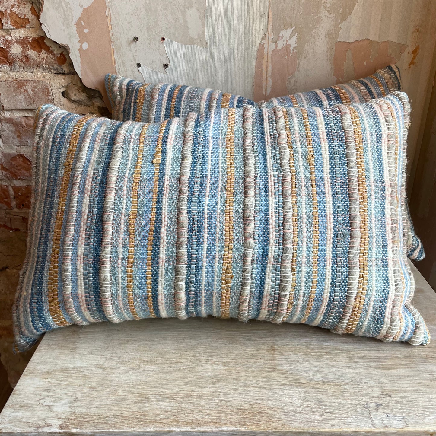 Holkham Beach Handwoven cushion