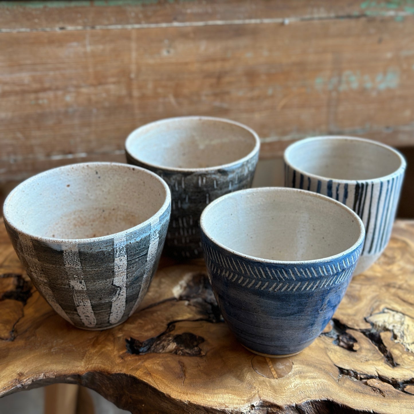 Toasted Stoneware Tumblers