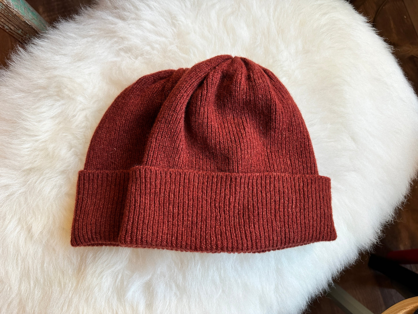 Lambswool Rib Beanie Hat