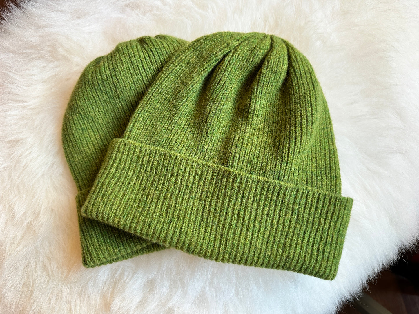 Lambswool Rib Beanie Hat