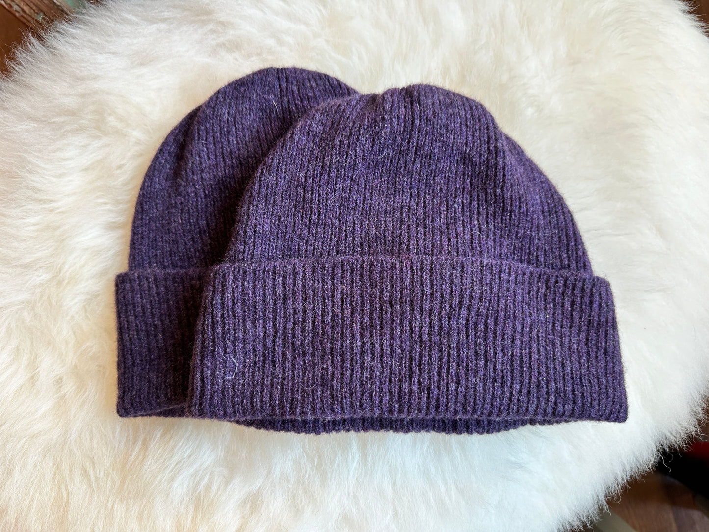 Lambswool Rib Beanie Hat