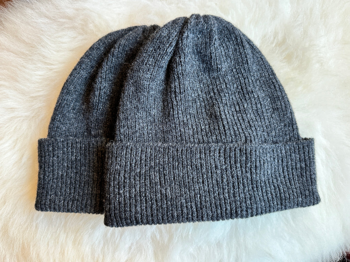 Lambswool Rib Beanie Hat