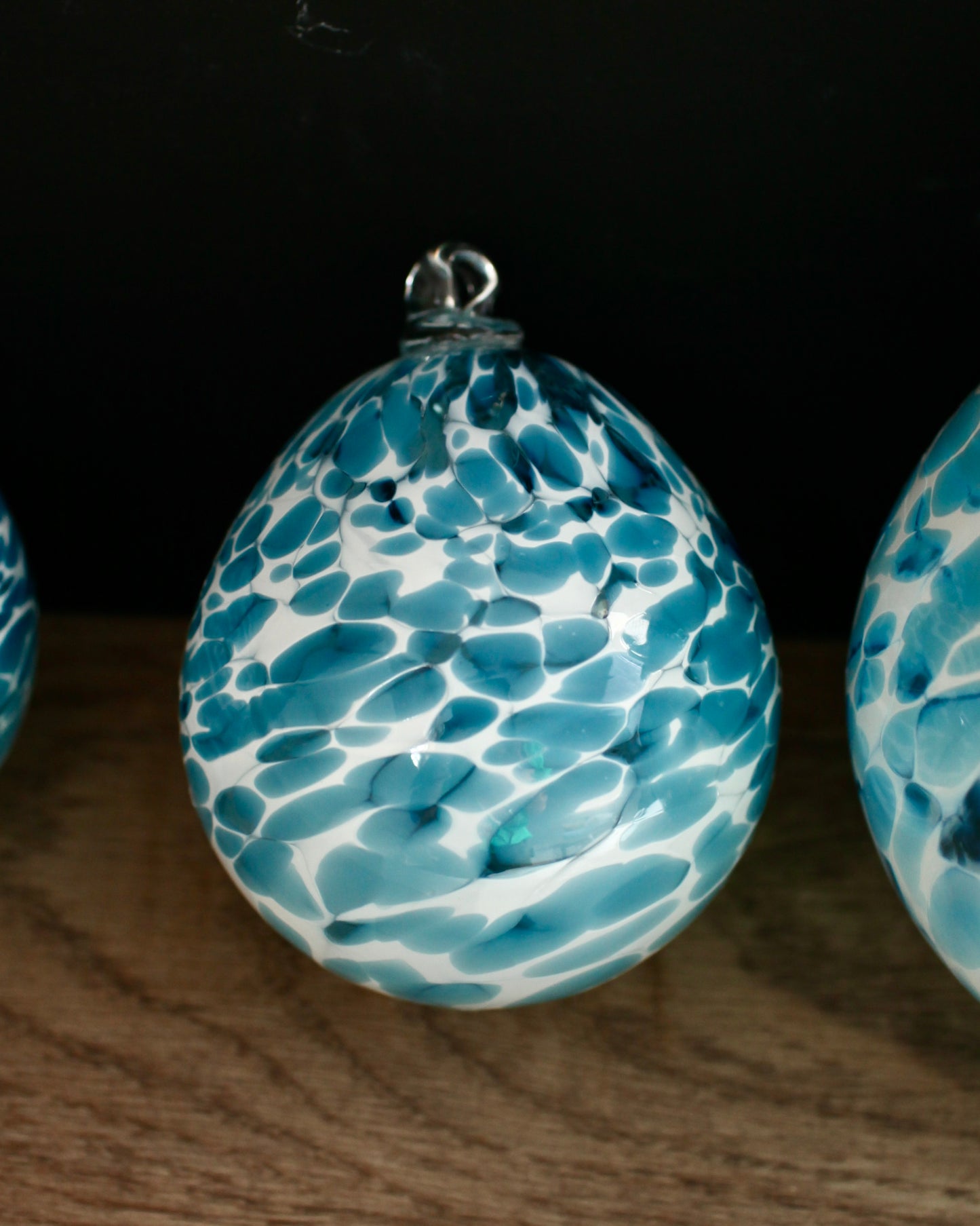 Handblown glass baubles 80-100mm