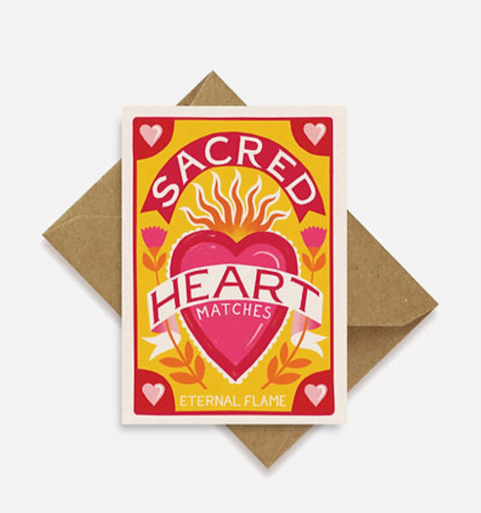 Sacred Heart Mini Greetings Card